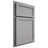 Shiloh Cabinetry Partial Overlay Concord White Oak Quarter Sawn Stratus Door