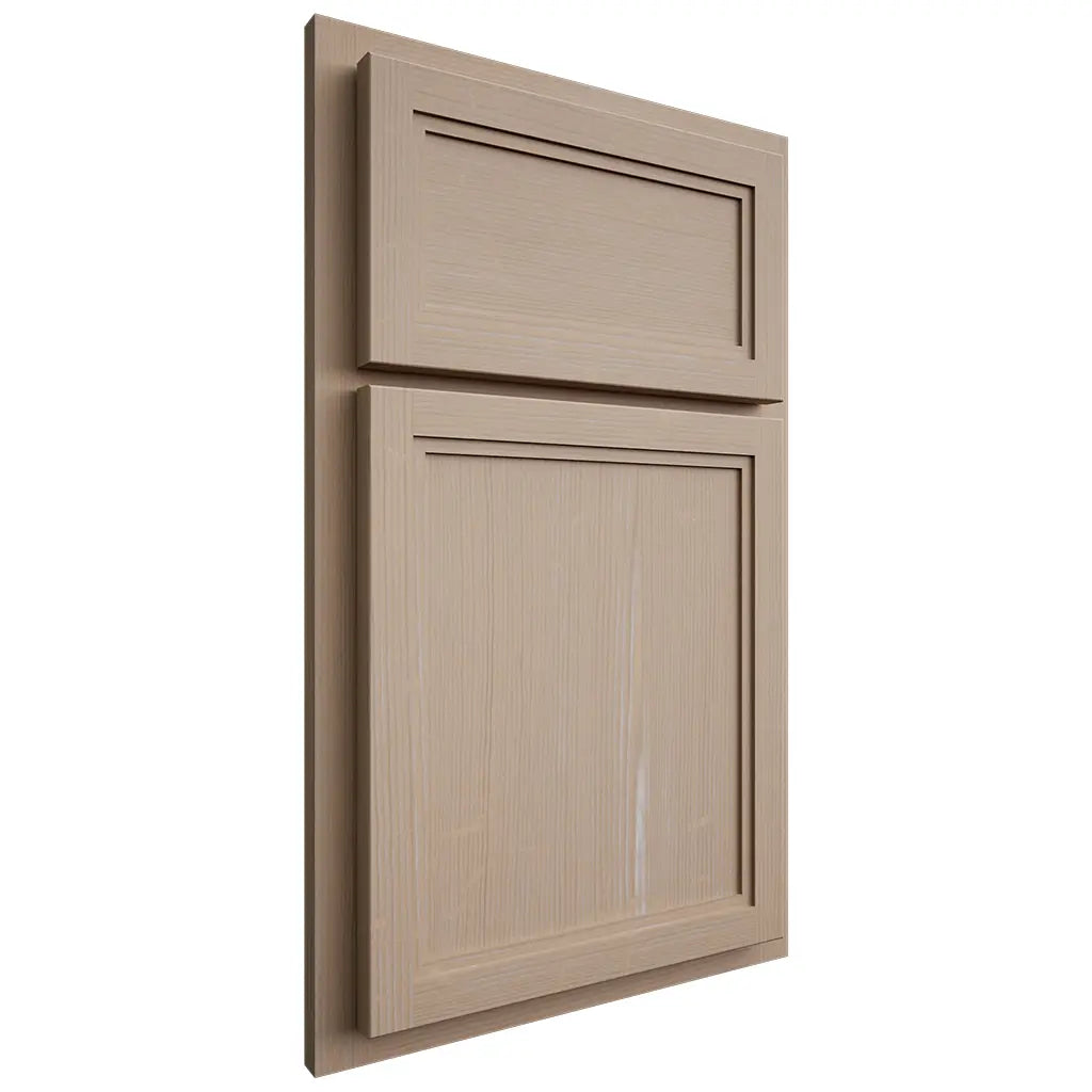 Shiloh Cabinetry Partial Overlay Concord White Oak Quarter Sawn Straw Door