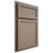 Shiloh Cabinetry Partial Overlay Concord White Oak Rift Cut Almond Door