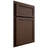 Shiloh Cabinetry Partial Overlay Concord White Oak Rift Cut Braun Door