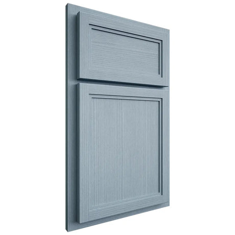 Shiloh Cabinetry Partial Overlay Concord White Oak Rift Cut Sky Door