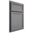 Shiloh Cabinetry Partial Overlay Concord White Oak Rift Cut Sterling Door