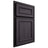 Shiloh Cabinetry Partial Overlay Dalton Hickory Plain Cut Harbor Door
