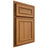 Shiloh Cabinetry Partial Overlay Dalton Hickory Plain Cut Medium Door