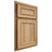 Shiloh Cabinetry Partial Overlay Dalton Hickory Plain Cut Natural Door