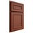 Shiloh Cabinetry Partial Overlay Dalton Maple Plain Cut Cayenne Door
