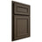 Shiloh Cabinetry Partial Overlay Dalton Maple Plain Cut Perfect Brown Door