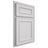 Shiloh Cabinetry Partial Overlay Dalton Paintable Arctic Door