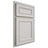 Shiloh Cabinetry Partial Overlay Dalton Paintable Beige Door
