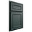 Shiloh Cabinetry Partial Overlay Dalton Paintable Billiard Green Door