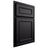 Shiloh Cabinetry Partial Overlay Dalton Paintable Black Door