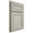 Shiloh Cabinetry Partial Overlay Dalton Paintable Clary Sage Door