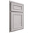 Shiloh Cabinetry Partial Overlay Dalton Paintable Light French Gray Door
