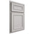 Shiloh Cabinetry Partial Overlay Dalton Paintable Mindful Gray Door