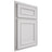 Shiloh Cabinetry Partial Overlay Dalton Paintable Polar Door