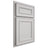 Shiloh Cabinetry Partial Overlay Dalton Paintable Repose Gray Door