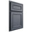 Shiloh Cabinetry Partial Overlay Dalton Paintable Slate Tile Door
