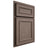 Shiloh Cabinetry Partial Overlay Dalton Poplar Plain Cut River Rock Door