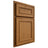 Shiloh Cabinetry Partial Overlay Dalton Red Oak Plain Cut Autumn Door