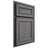 Shiloh Cabinetry Partial Overlay Dalton Red Oak Plain Cut Cadet Door