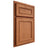 Shiloh Cabinetry Partial Overlay Dalton Red Oak Plain Cut Harvest Door