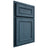 Shiloh Cabinetry Partial Overlay Dalton Red Oak Plain Cut Hudson Door