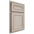 Shiloh Cabinetry Partial Overlay Dalton Walnut Plain Cut Seagull Door