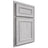 Shiloh Cabinetry Partial Overlay Dalton Walnut Plain Cut Stratus Door