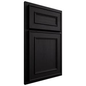 Shiloh Cabinetry Partial Overlay Dalton White Oak Rift Cut Ink Door
