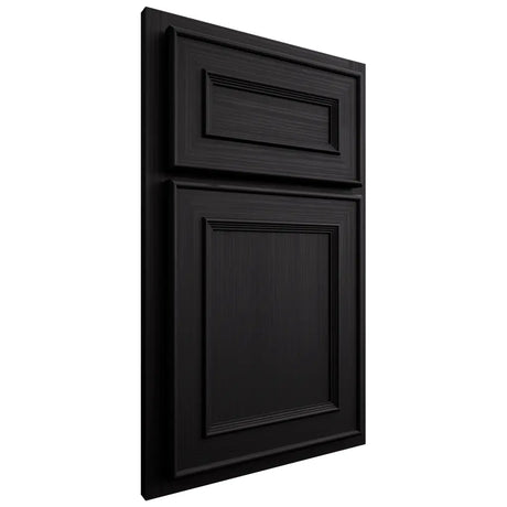 Shiloh Cabinetry Partial Overlay Dalton White Oak Rift Cut Ink Door