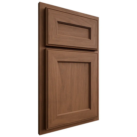 Shiloh Cabinetry Partial Overlay Essex Alder Plain Cut Cola Door