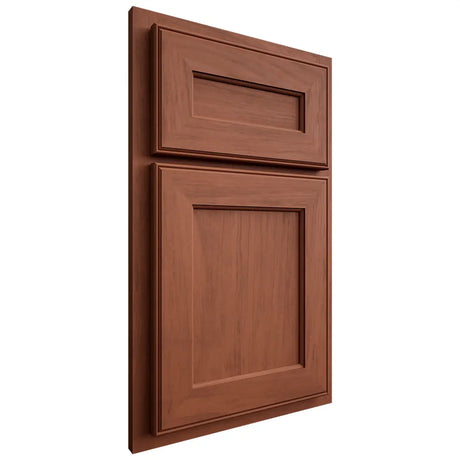 Shiloh Cabinetry Partial Overlay Essex Alder Plain Cut Sierra Door