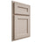 Shiloh Cabinetry Partial Overlay Essex Alder Plain Cut White Sands Door
