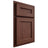 Shiloh Cabinetry Partial Overlay Essex Cherry Plain Cut Bourbon Door