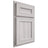 Shiloh Cabinetry Partial Overlay Essex Hickory Plain Cut Cotton Door