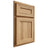 Shiloh Cabinetry Partial Overlay Essex Hickory Plain Cut Natural Door