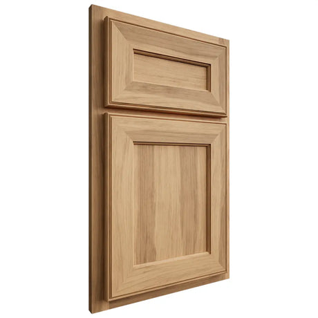 Shiloh Cabinetry Partial Overlay Essex Hickory Plain Cut Natural Door