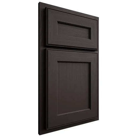 Shiloh Cabinetry Partial Overlay Essex Poplar Plain Cut Carbon Door