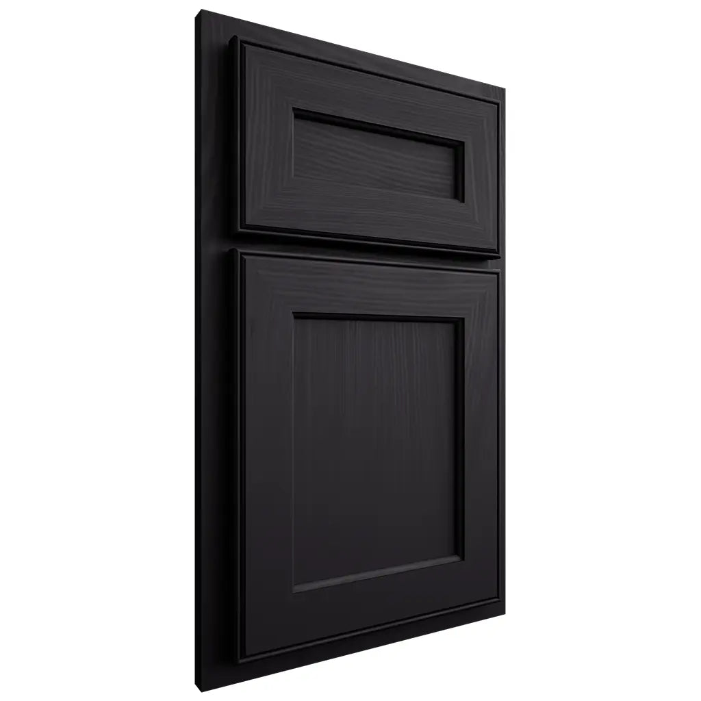 Shiloh Cabinetry Partial Overlay Essex Poplar Plain Cut Harbor Door