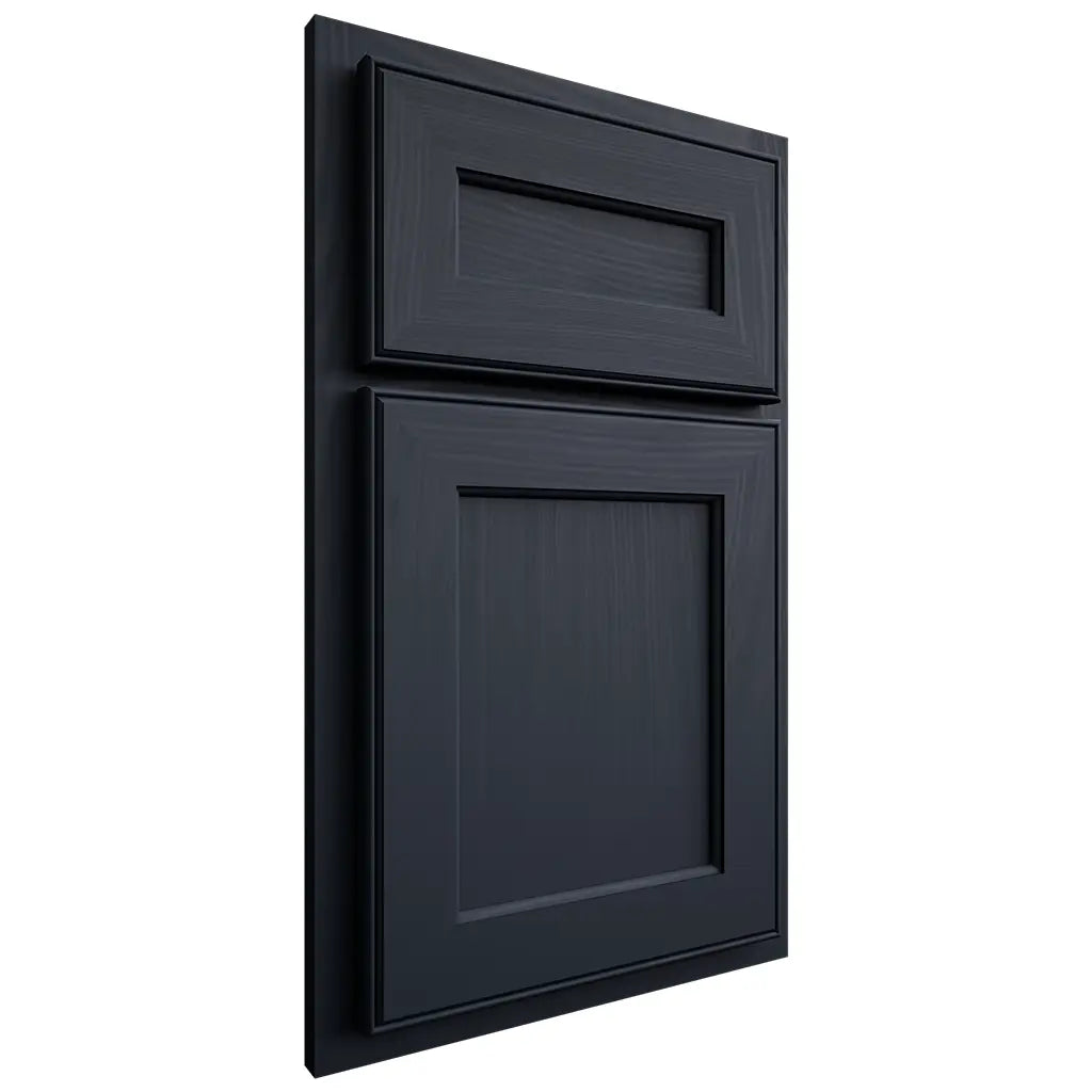 Shiloh Cabinetry Partial Overlay Essex Poplar Plain Cut Hudson Door
