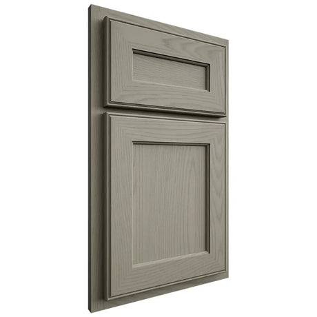 Shiloh Cabinetry Partial Overlay Essex Red Oak Plain Cut Thyme Door