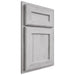 Shiloh Cabinetry Partial Overlay Essex Walnut Plain Cut Stratus Door