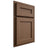 Shiloh Cabinetry Partial Overlay Essex White Oak Plain Cut Autumn Door