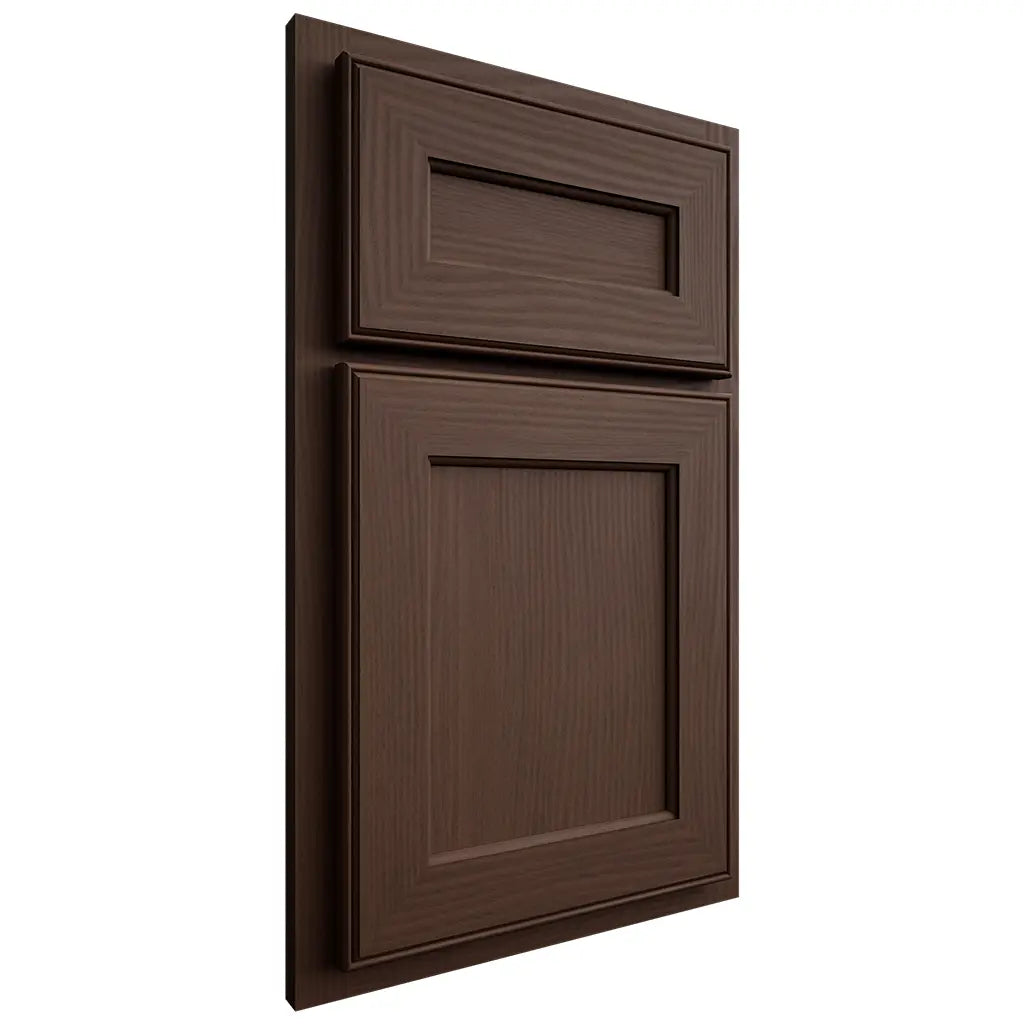 Shiloh Cabinetry Partial Overlay Essex White Oak Plain Cut Braun Door