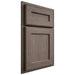 Shiloh Cabinetry Partial Overlay Essex White Oak Plain Cut Clay Door