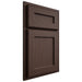 Shiloh Cabinetry Partial Overlay Essex White Oak Plain Cut Dusk Door
