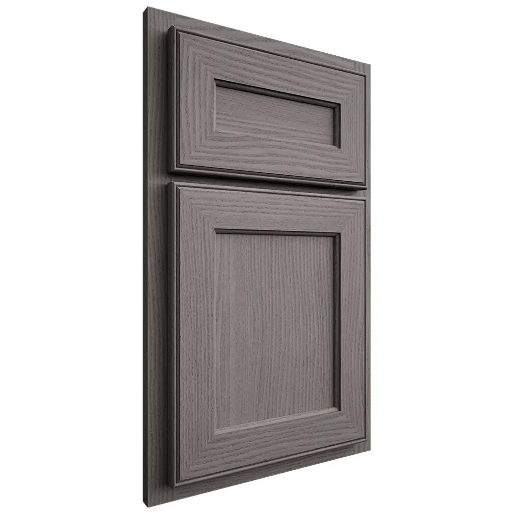 Shiloh Cabinetry Partial Overlay Essex White Oak Plain Cut Flagstone Door