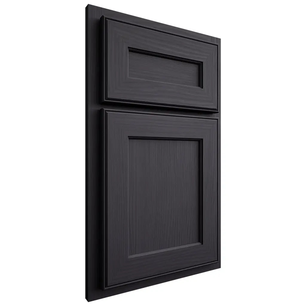 Shiloh Cabinetry Partial Overlay Essex White Oak Plain Cut Harbor Door