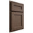 Shiloh Cabinetry Partial Overlay Essex White Oak Plain Cut Mineral Door