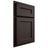 Shiloh Cabinetry Partial Overlay Essex White Oak Plain Cut Morel Door